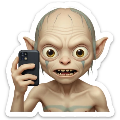 gollum selfie sticker