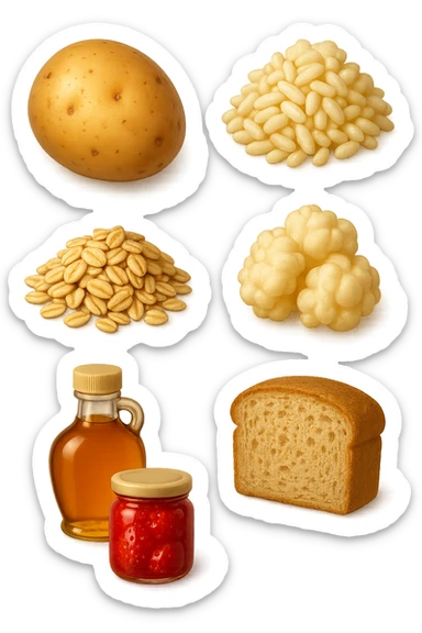 EMOJI STILE IPHONE DI Patate
Riso
Popcorn
Avena
Quinoa
Sciroppo d’acero
Marmellata di fragole
Pane di farro, fluttuano in aria REALISTICA 4K sticker