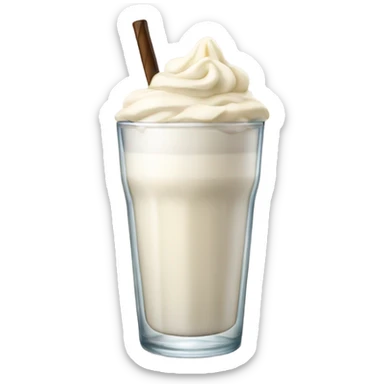 Glass of vanilla milkshake  sticker