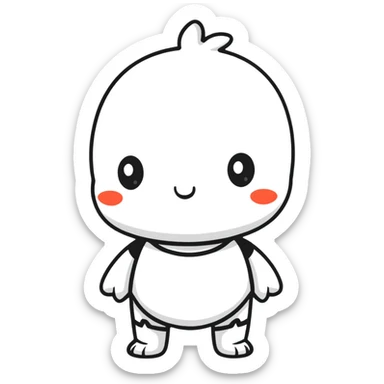 Sprunki character, fun cartoon mascot sticker