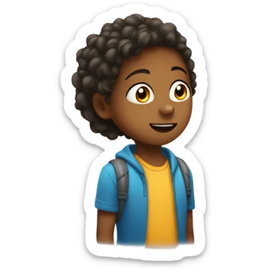 Kids listening to parents for the first time sticker