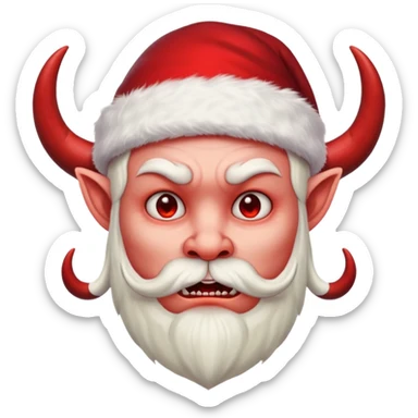 Demon ,Christmas ,horn sticker
