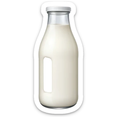 milk bottle sticker