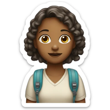 kid-girl-won’t-cooperate-and-go-to-school sticker