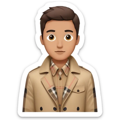 Burberry print man jacket  sticker