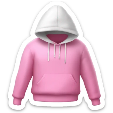 white Cookapoo westring a pink pullover  sticker