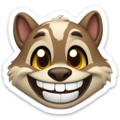 Critter Smile sticker