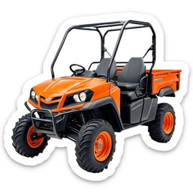 Farm Utility Vehicle (UTV) - Kubota RTV-XG850 (Model Year: 2021) (Iconic colour: Orange) sticker