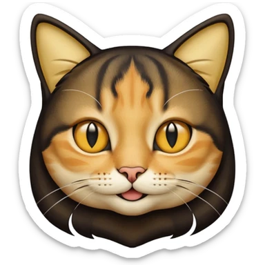 frame mona lisa artwork, cat face sticker