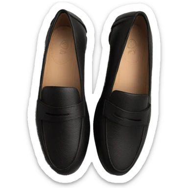 Loafers black sticker