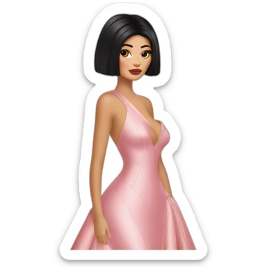 Kylie Jenner wearing a Schiaparelli lion dress sticker