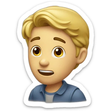 Guy who is nervous about his new roof sticker