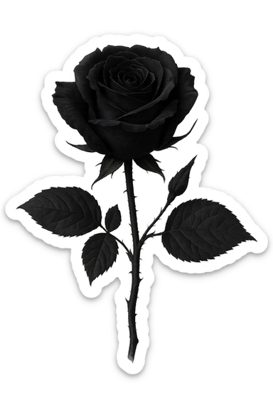 goth flower object remove background    sticker