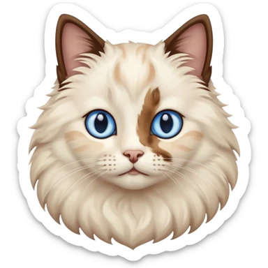 Color point cat sticker