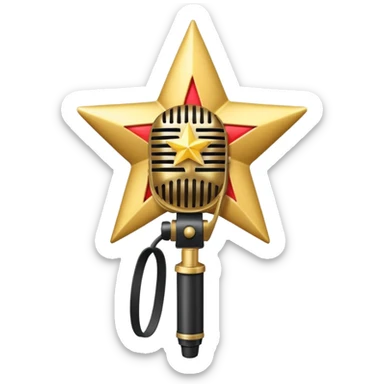 create-a-vibrant-and-dynamic-emoji-that-represents-pop-or-stage-vocal-performance.-the-design-should-feature-a-close-up-of-a-classic-stage-microphone-(retro-style)-with-a-lanyard,-set-against-a-star sticker