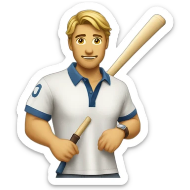 polo qui joue au jeu vidéo sticker