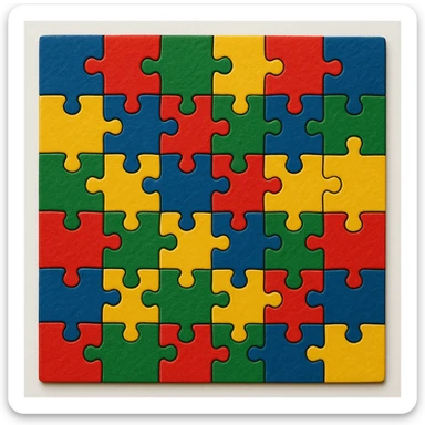 Puzzle sticker