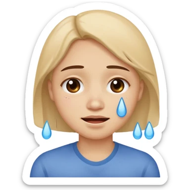 sad emoji with bruise under eye
no i would like skmilar to smiling face holding up tears sticker