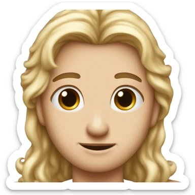 I want you to make an internet with two wings In The middle I won't an angel withThe middle I won't an angel with a golden crown on hair head sticker