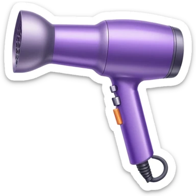 soft purple Dyson hair dryer sticker