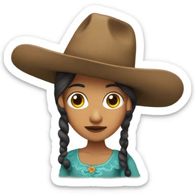 Vaquera morenita  sticker