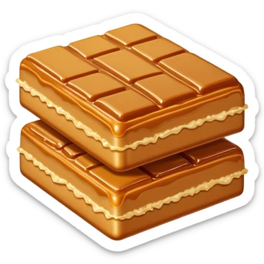 Salted caramel butter crunch bar sticker