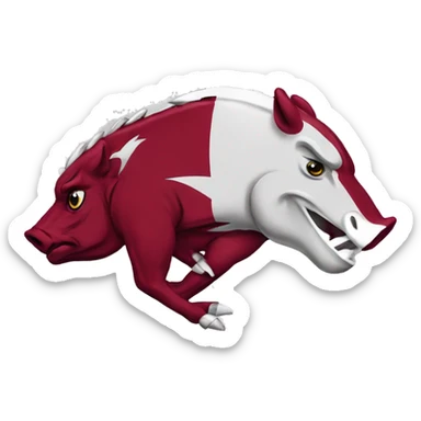 Arkansas razorback sticker