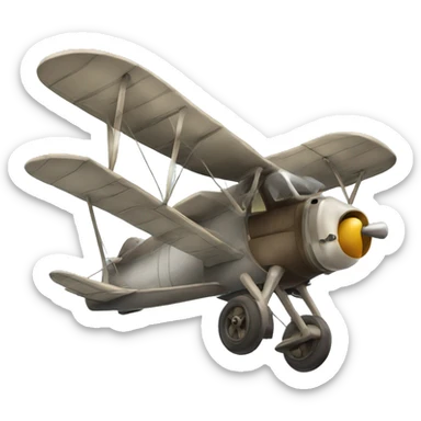 Vieux avion a hélice sticker