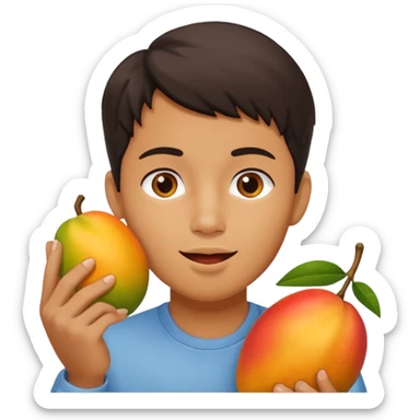 make a 67 mason eating mango name river sticker