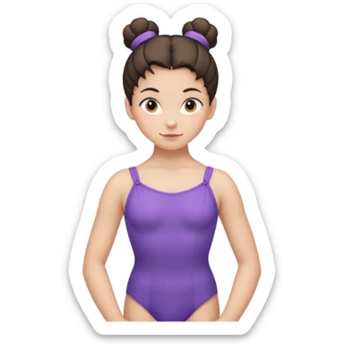 Blue Suit – CalmPurple Suit – Confident
 Girl in violet leotard, subtle smirk, focused gaze, bun tightly tied.

















































 sticker