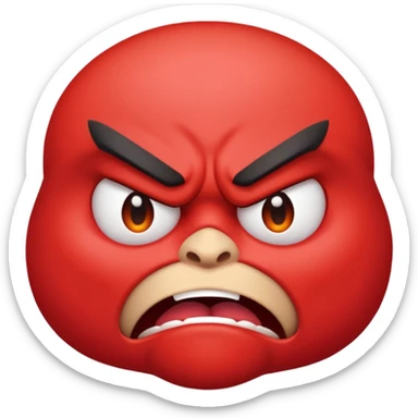 Hell no emoji sticker