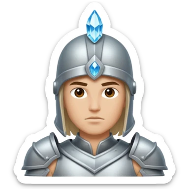 crystal-armored warrior sticker
