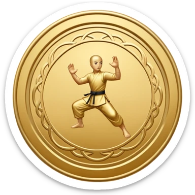 kungfu symbol sticker