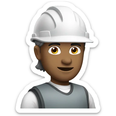 Civil Engineer with with white helmet sticker