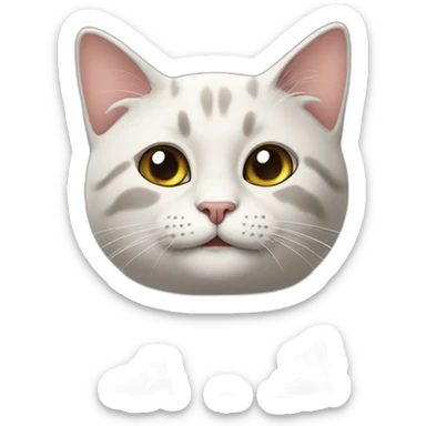 Gatto che beve sticker