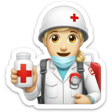 redcross firstaid sticker