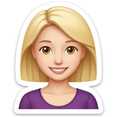half body women emoji, upper body, waist up, centered, clean background, cute emoji style, high quality sticker