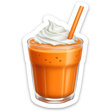 Thai tea smoothie sticker