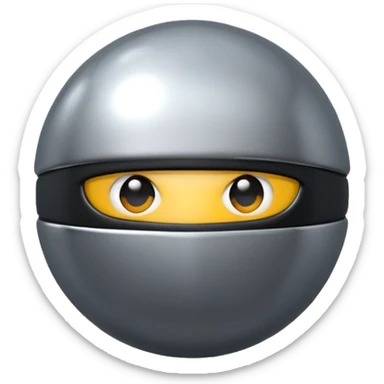 Limbless Ninja ball sphere sticker