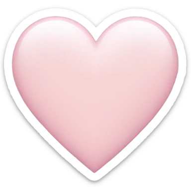 Light pink heart  sticker