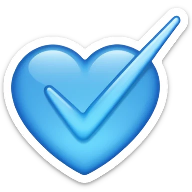 Verified blue tick emoji sticker
