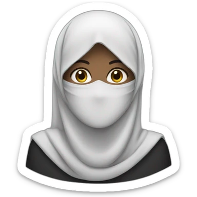 niqabi women sticker