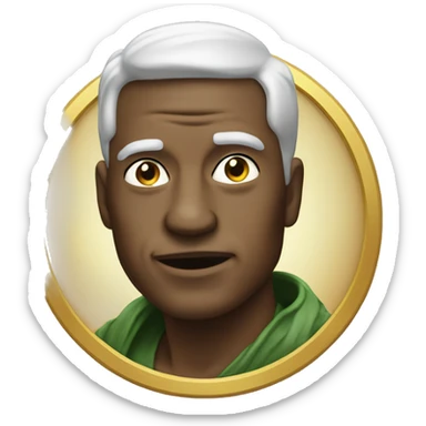 1 man earn pepe coin sticker