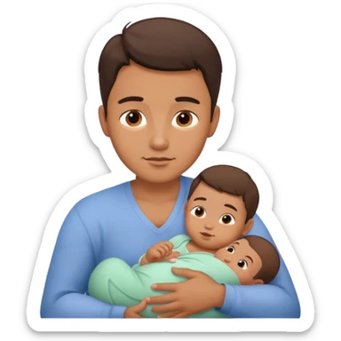 breastfeeding man sticker