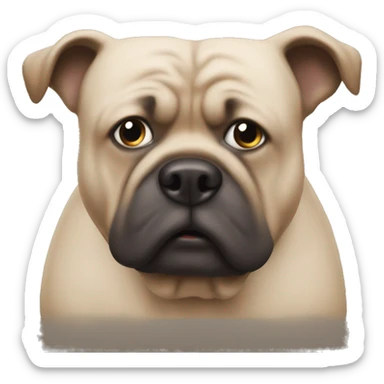 una cara de burla sticker