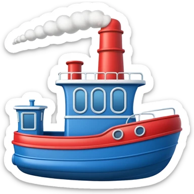 cute tugboat emoji sticker