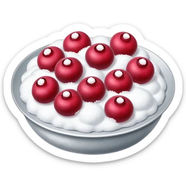 Cranberrys in the snow (powered sugar) sticker