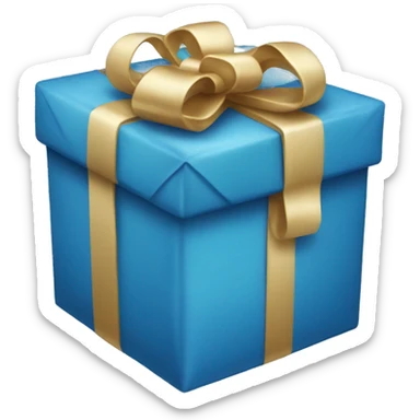 blue christmas presents sticker