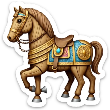 trojan horse sticker