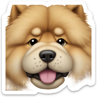 Chow Chow dog crying sticker